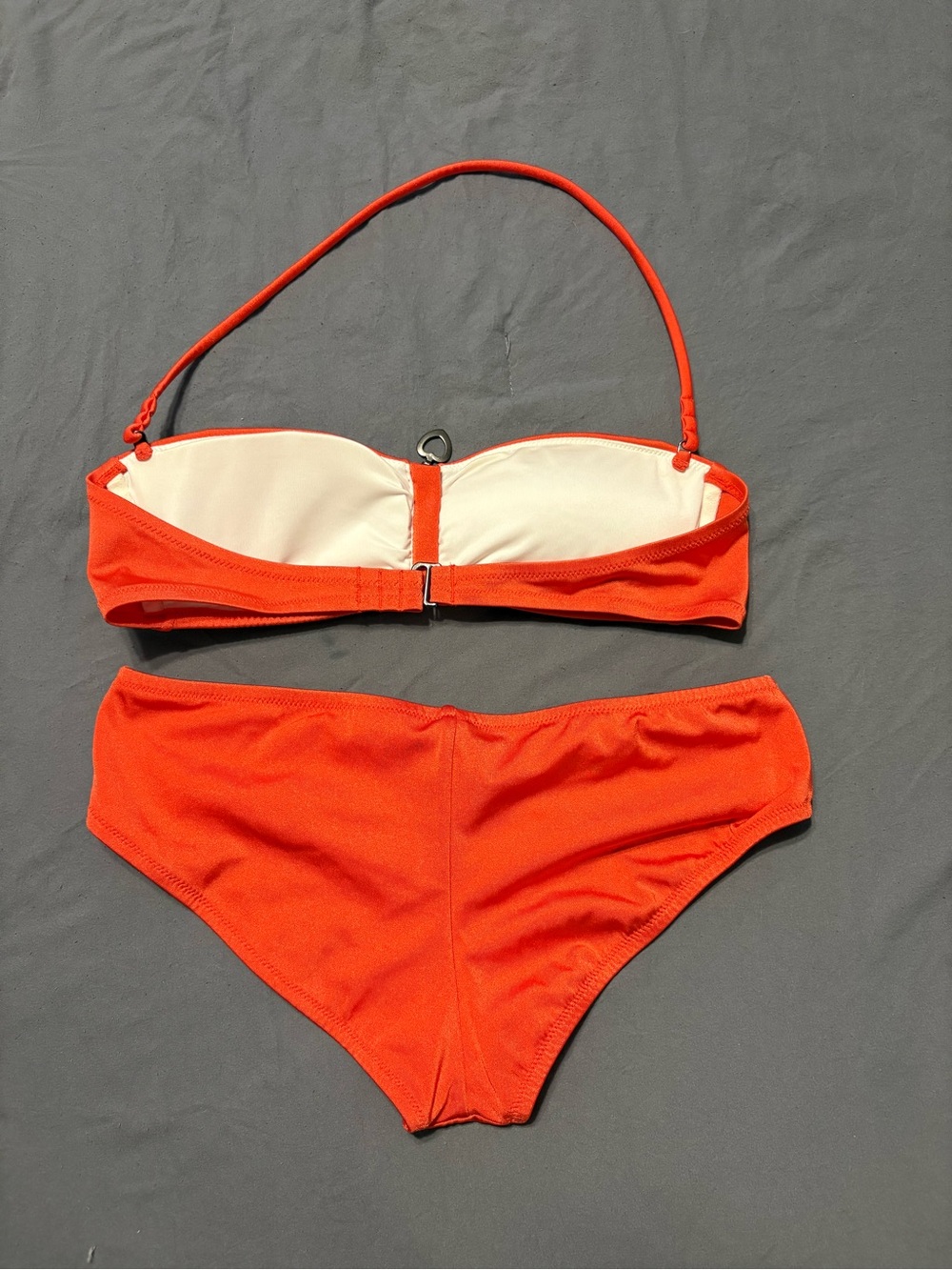 Victoria's Secret Orange Bandeau Bikini with Removable Halter - Picture 2 of 3